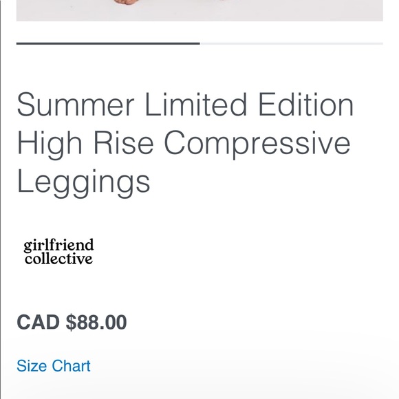 Girlfriend Collective summer high rise cropped compression leggings Quartz - Picture 13 of 13